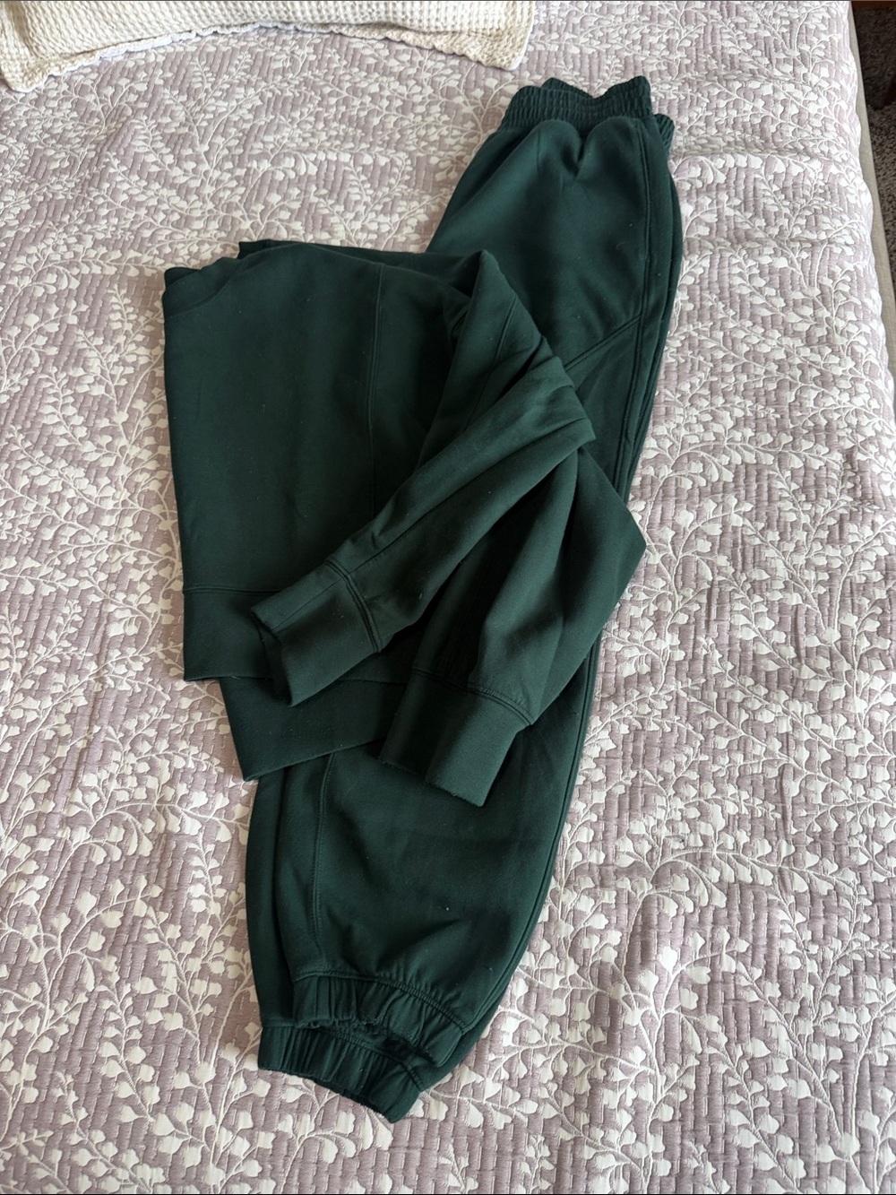 Abercrombie & Fitch Dark Green Pull-On Track Joggers
